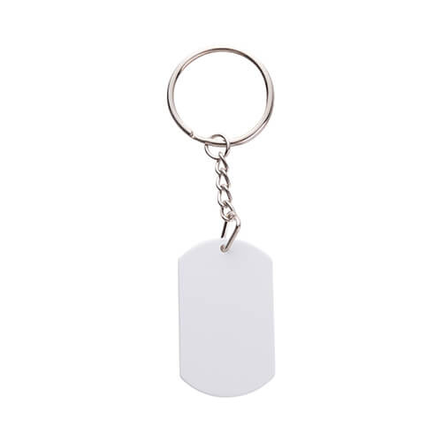 Metal keychain for sublimation - dog tag