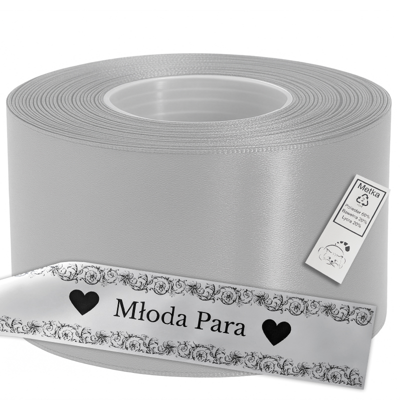 One-sided satin silver