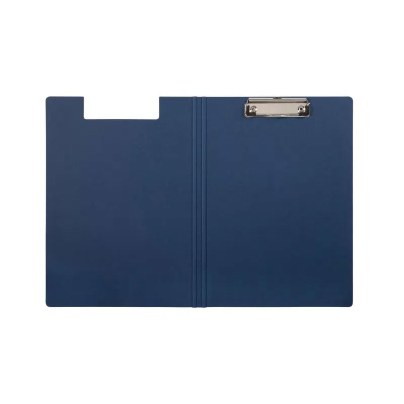 A4 clipboard folder blue ; sturdy cardboard