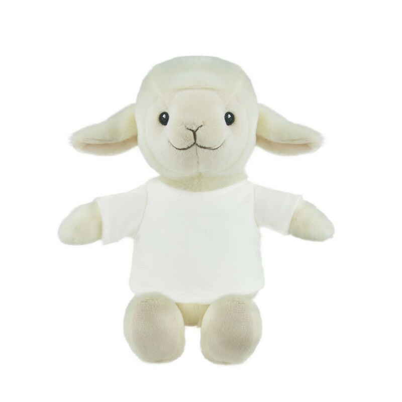 Teddy sheep with a white T-shirt for sublimation
