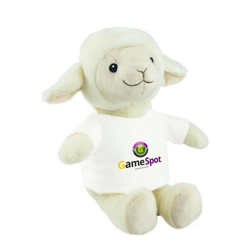 Teddy sheep with a white T-shirt for sublimation