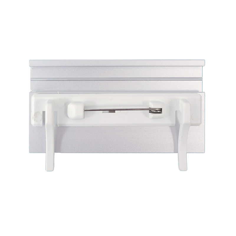 ID plate with safety pin 