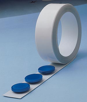 White strip on a roll for magnets 25 m (BP-626)