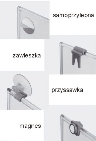 Tabliczka informacyjna samoprzylepna - 10 sztuk