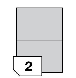 Self-adhesive labels for all types of printers- 2 labels on a sheet