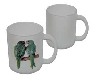 Frosted glass sublimation mug