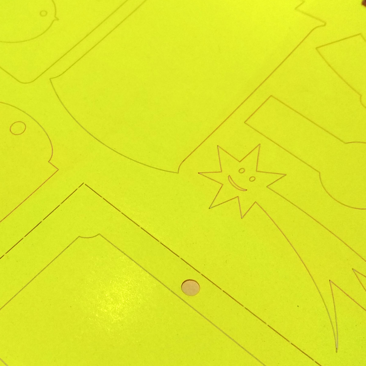 Żółty fluorescencyjny papier samoprzylepny do drukarek laserowych i kopiarek - 20 arkuszy
