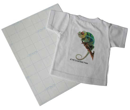 Jet Pro SS - Transfer paper for light textiles for inkjet printers - (Soft&Stretch) - 10 sheets