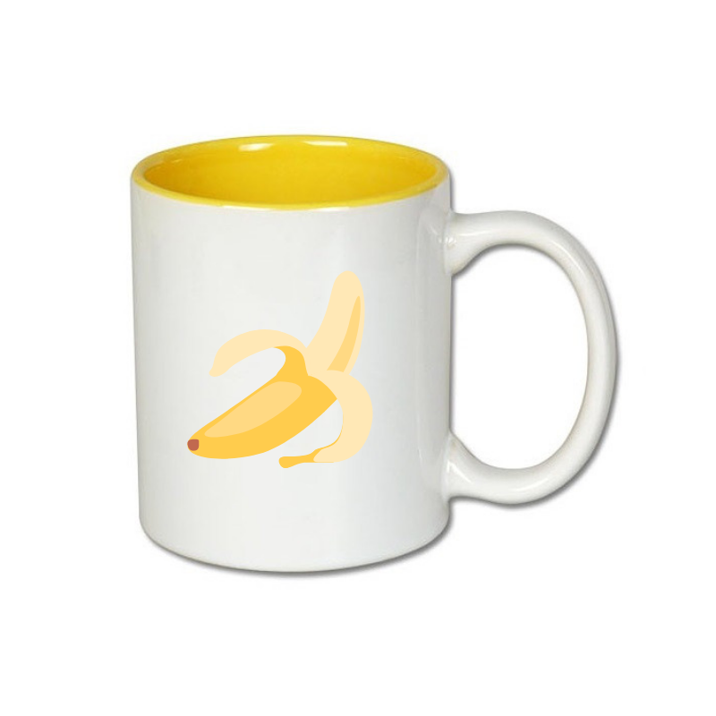 Inside color outside white sublimation mug