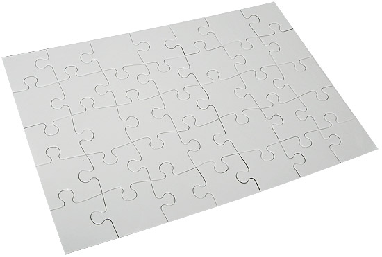 Puzzles for sublimation 35 elements