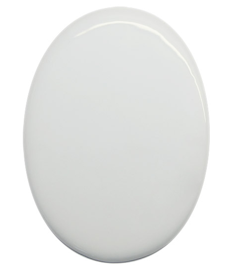 Ceramic white oval tile for sublimation - 20 pieces