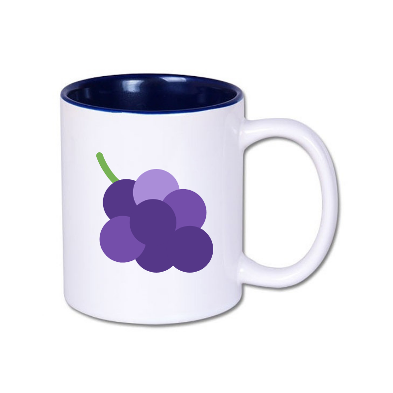 Inside color outside white sublimation mug