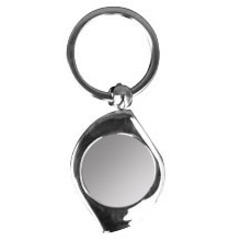 Metal round keychain for sublimation