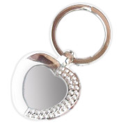 Key ring heart for sublimation