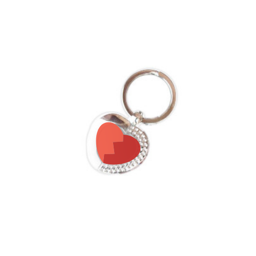 Key ring heart for sublimation