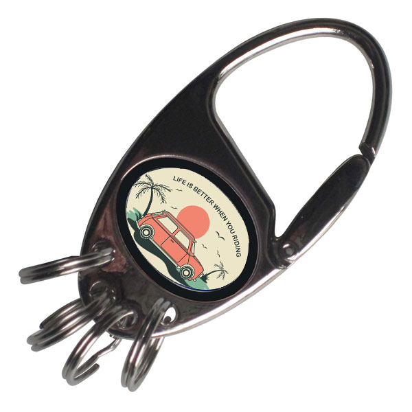 Keychain snaphook for sublimation overprint (TE-0521)