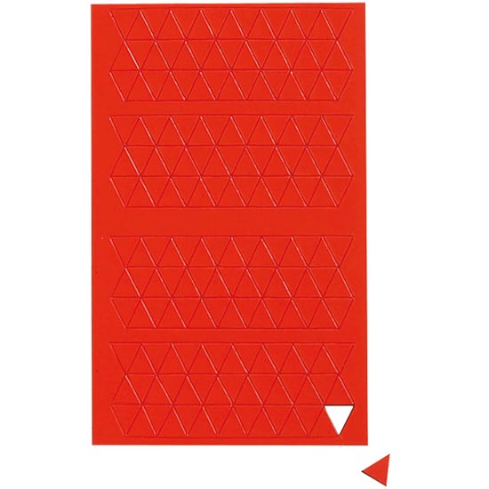 Magnetic symbols - triangles 10 x 10 x 10 mm - red 180 pcs