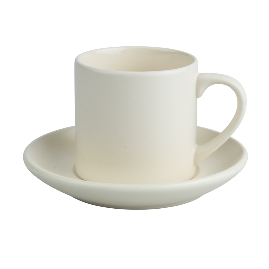 Sublimation Cup with Saucer - Set 6 pcs
