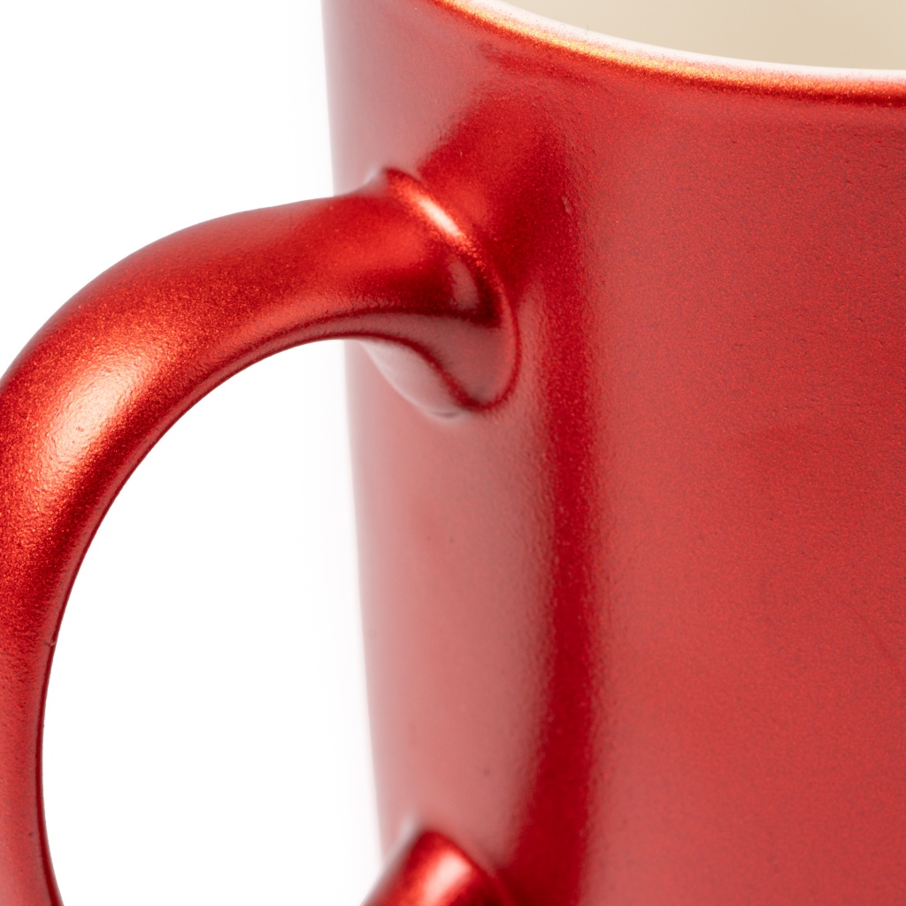 Laser engraving metalic mug - shiny gold finish