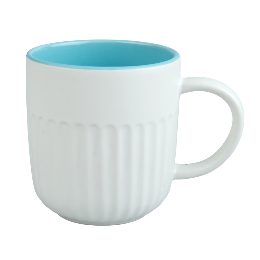 Sublimation Mug - Ribbed Surface, Coloured Inner