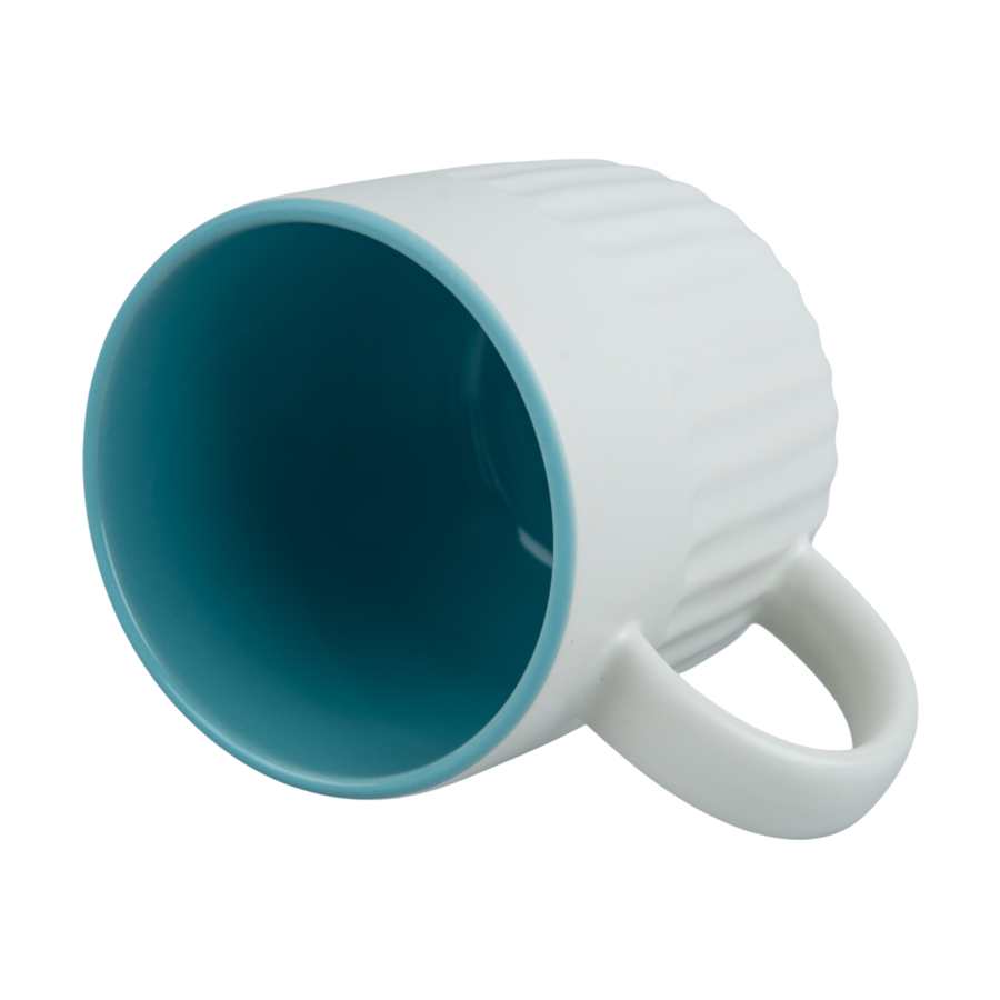 Sublimation Mug - Ribbed Surface, Coloured Inner
