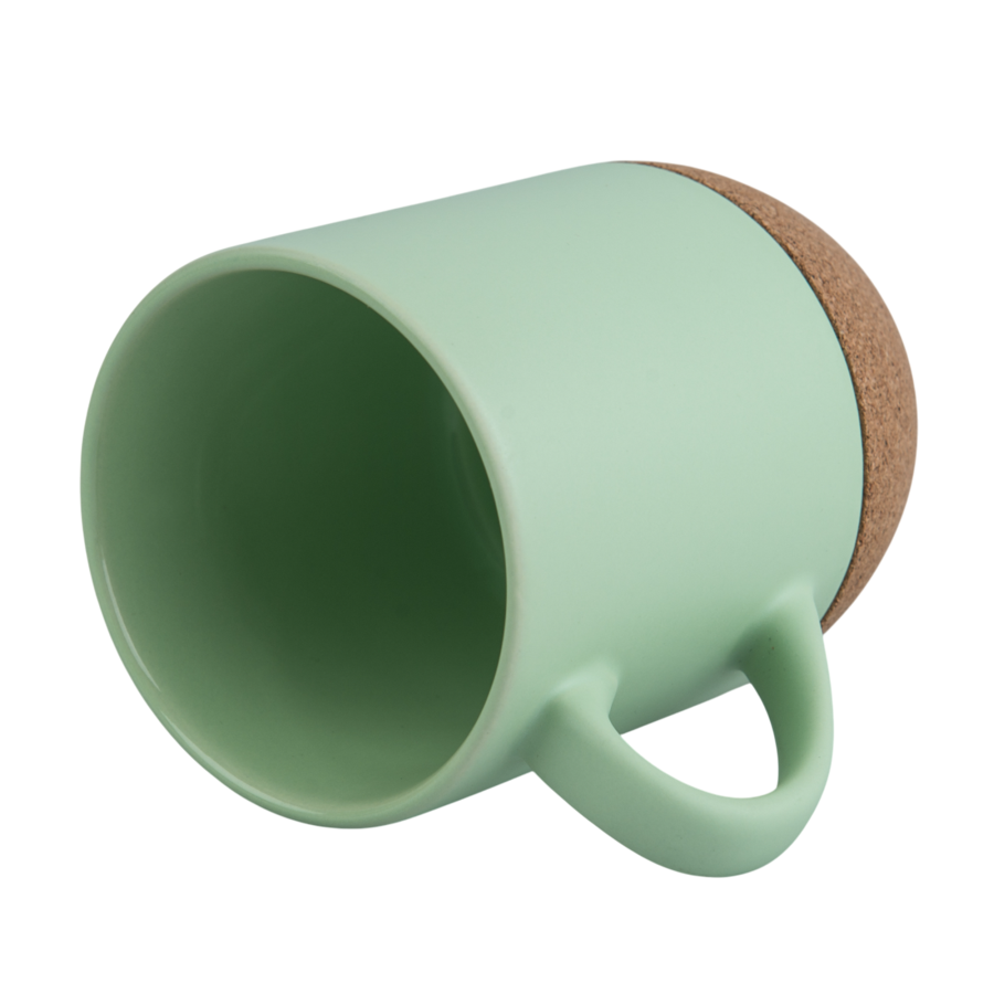 Coloured, Matte Coffee Sublimation Mug with Cork Base