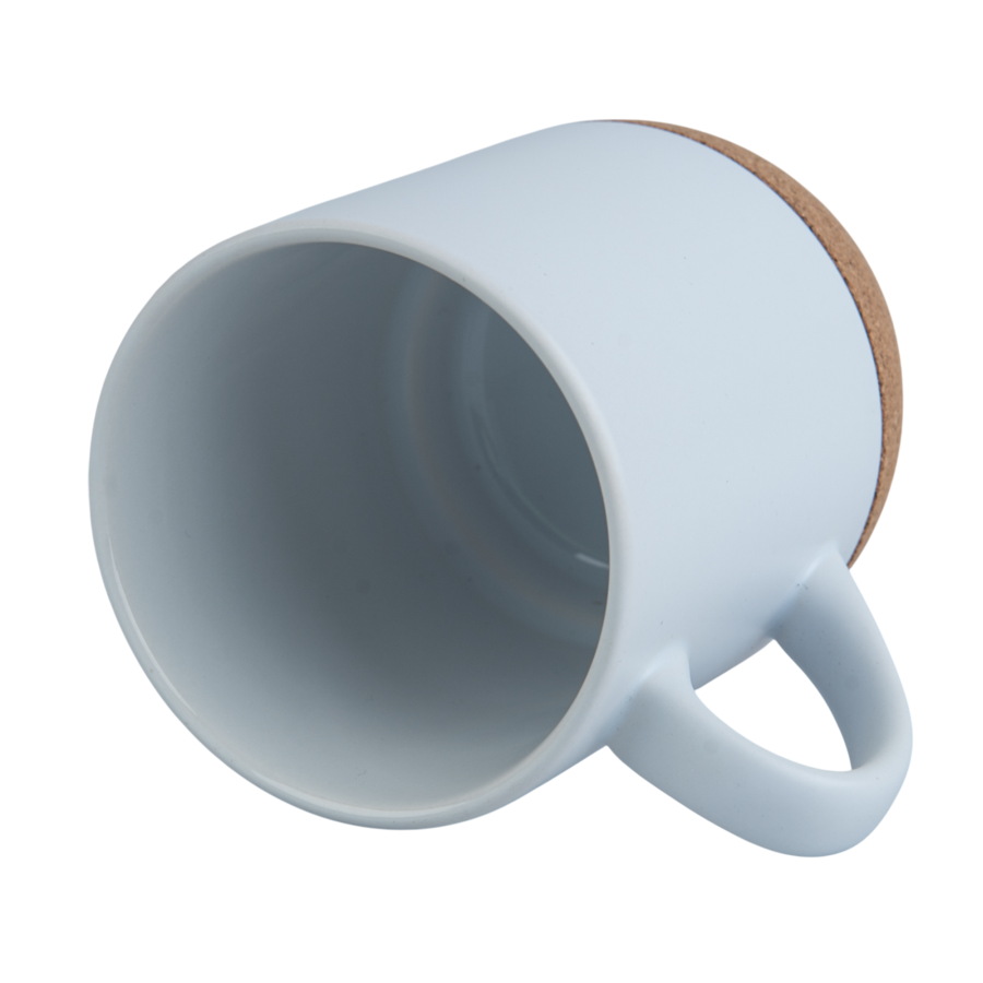 Coloured, Matte Coffee Sublimation Mug with Cork Base