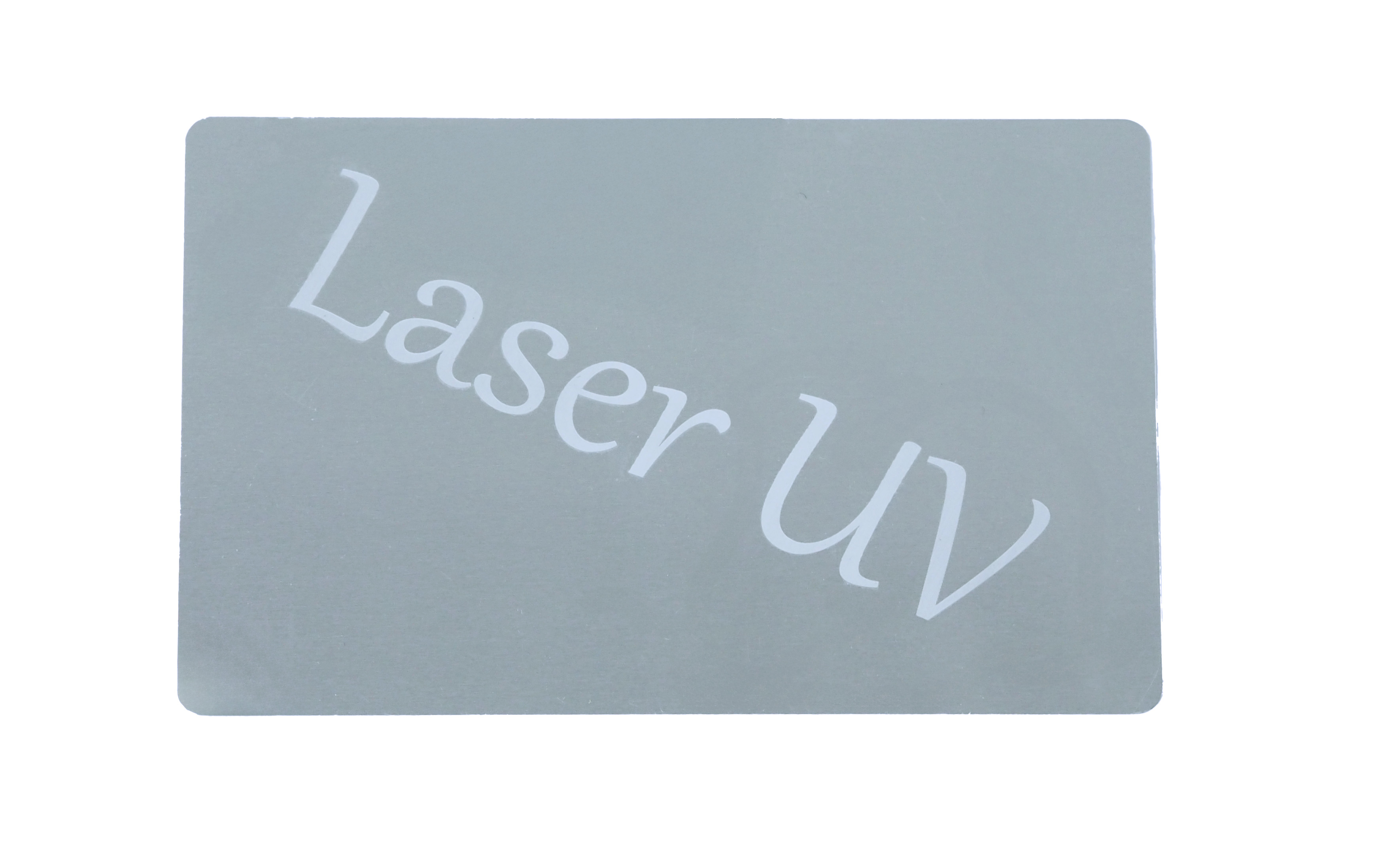 Wizytówki aluminiowe srebrne - 100 sztuk