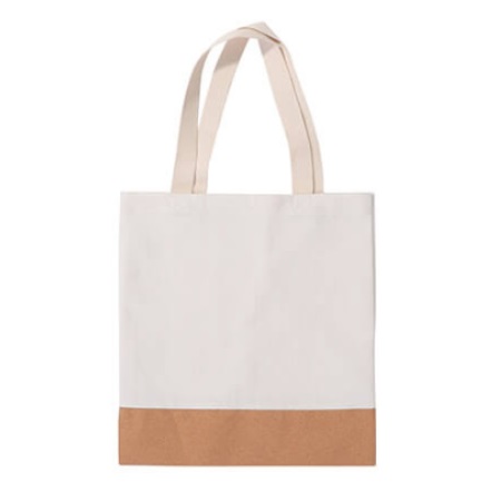 Shopping bag in linen and cork for printing