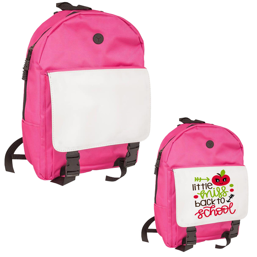 Backpack with white area for sublimation