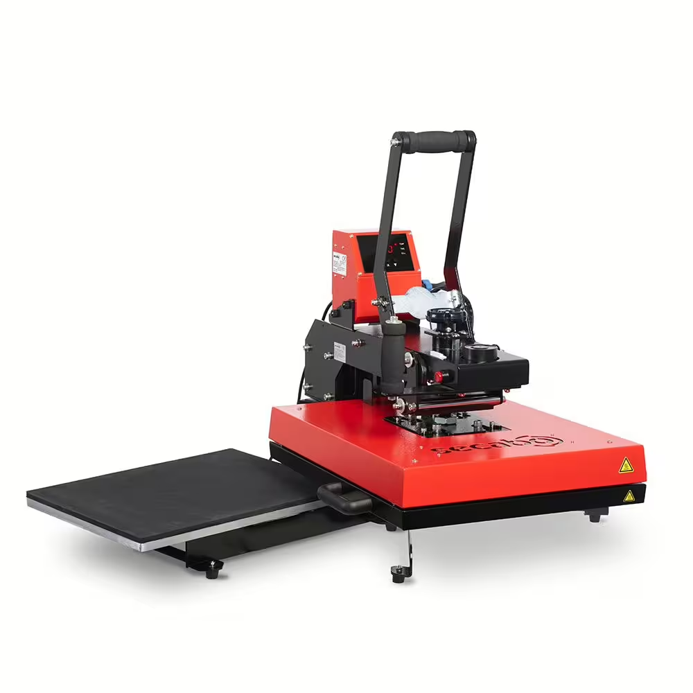 TS7 LITE - energooszczędna prasa termotransferowa z opcją wymiany płyt, otwierana na bok - swing [40 x 50 cm]