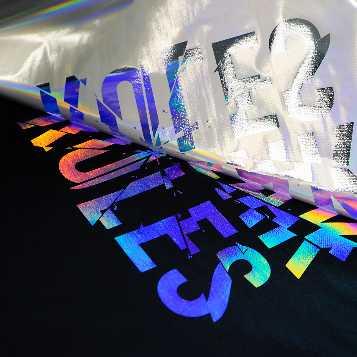 Folia DTF pod złocenia foliami Hot Stamping