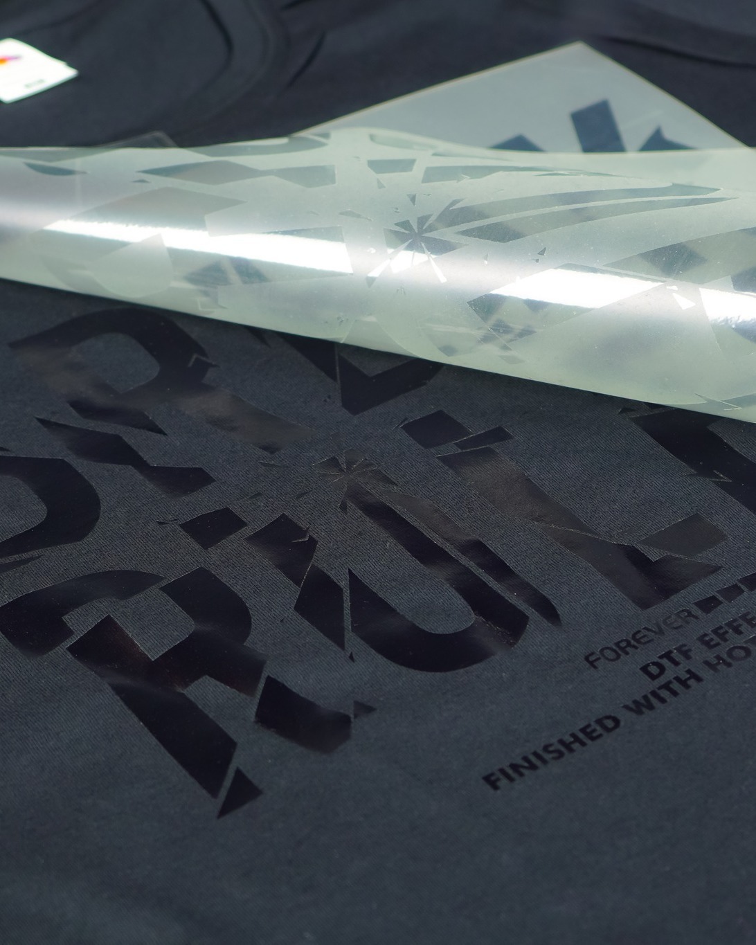 Folia DTF pod złocenia foliami Hot Stamping