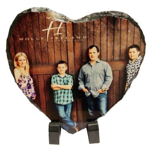 Rock slate for sublimation - heart