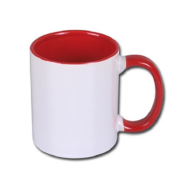 Inside and handle color sublimation mug