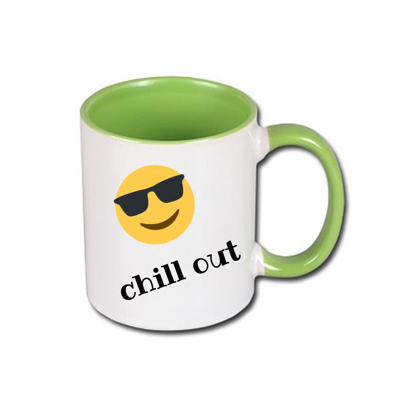 Inside and handle color sublimation mug - 72 pcs