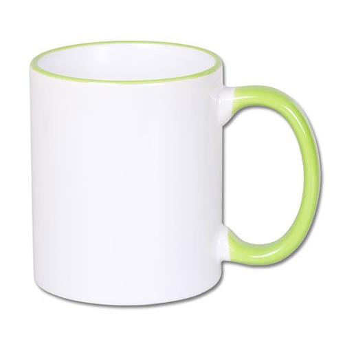 Color handle sublimation mug