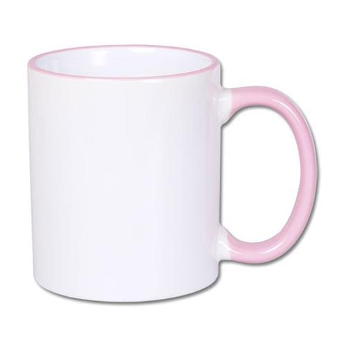 Color handle sublimation mug