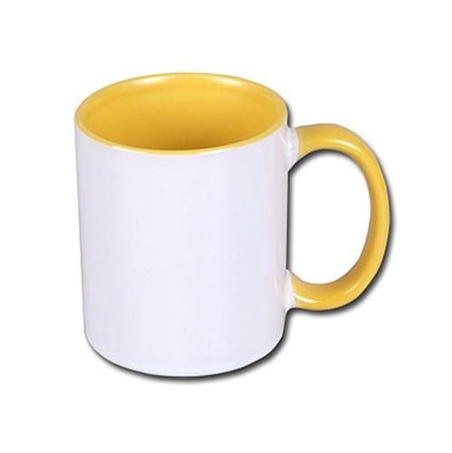 Inside and handle color sublimation mug