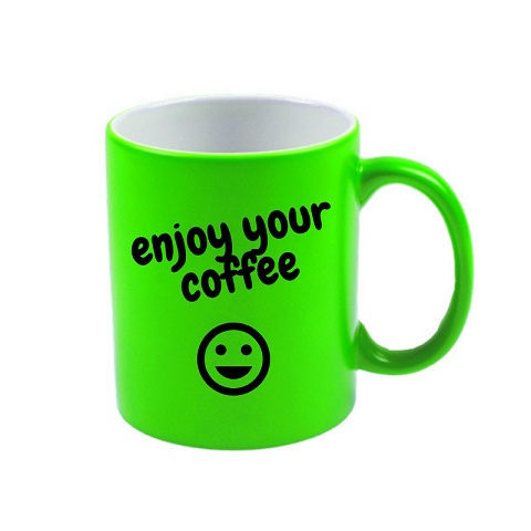 Neon mug for sublimation