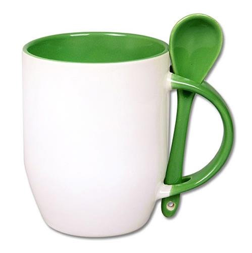 Mug for sublimation printout with spoon