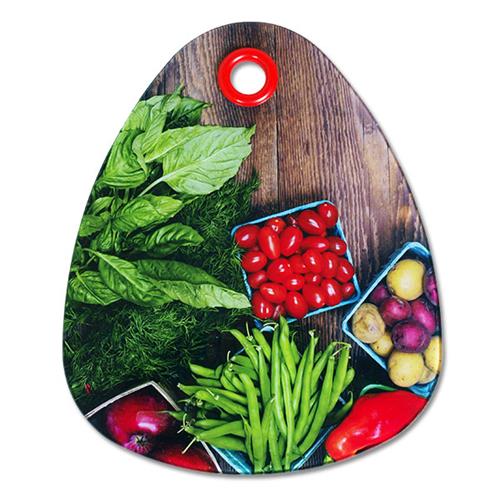 Drop shaped glass cutting board for sublimation
