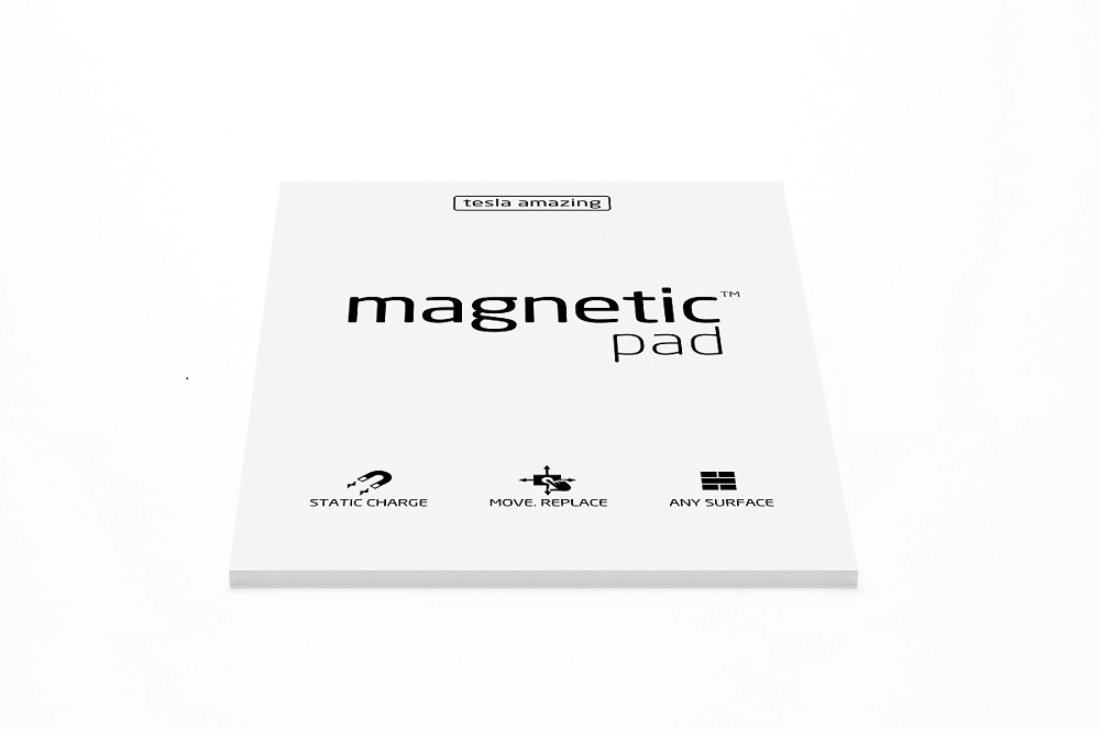 Elektrostatyczne suchościeralne arkusze na notatki magnetic PAD - białe