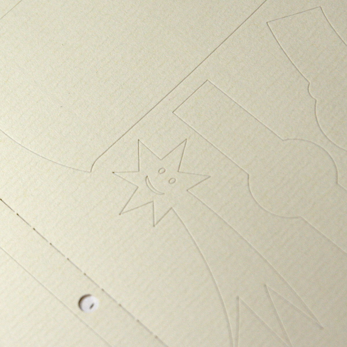 Self-adhesive cream paper for laser printers and copiers