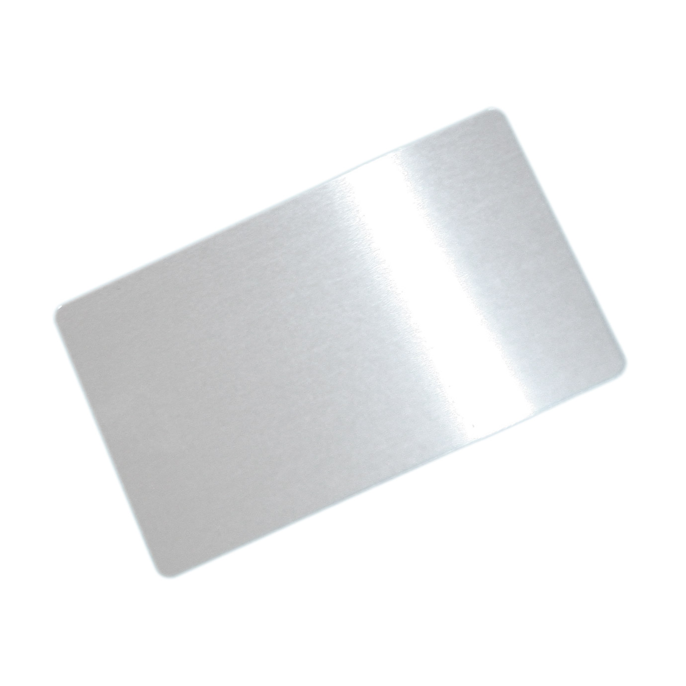 Aluminium business card for sublimation overprint - silver