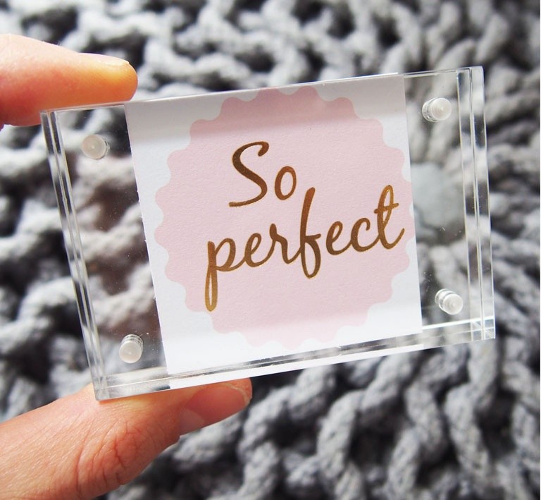 Acrylic photo frame