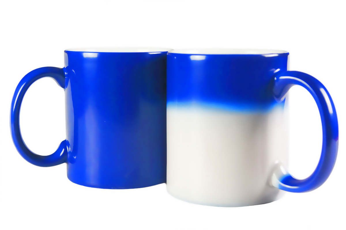 Thermo mug changing colours for sublimation overprint - red