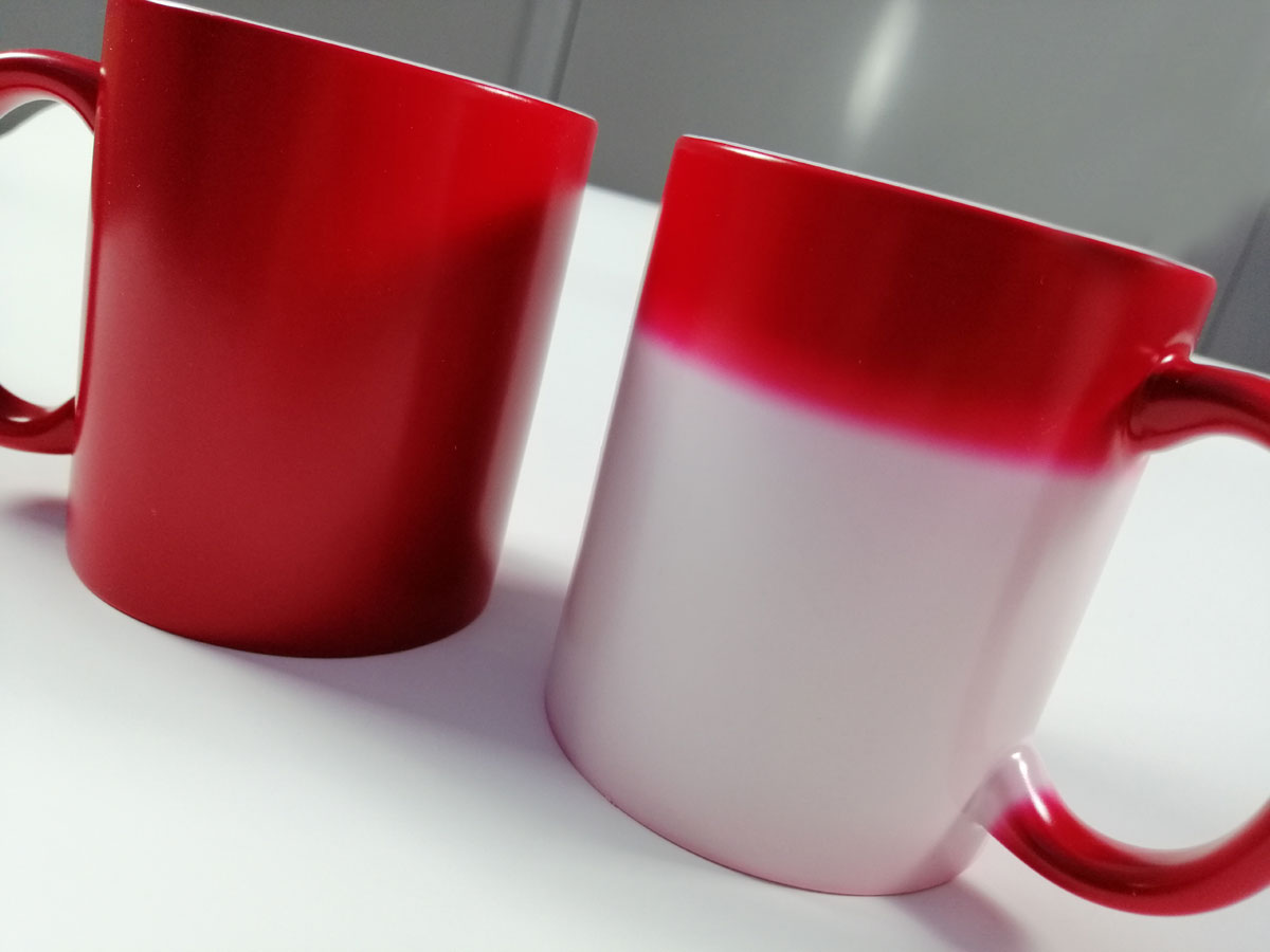 Color changing sublimation mug