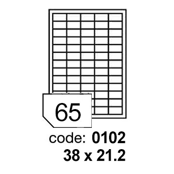 Self-adhesive labels for all types of printers- 65 labels on a sheet