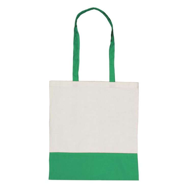 Cotton bag with long handles